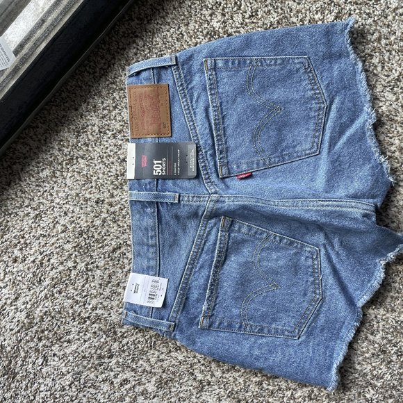 Levi's 501 shorts - Dark Wash 26 - Picture 2 of 3